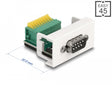 Delock 81408 Easy 45 Module D-Sub 9 Pin Male To 9 Pin Terminal Block