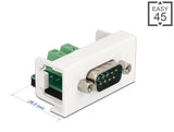 Delock 81351 Easy 45 Module D-Sub 9 Pin Male To 10 Pin Terminal Block