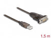 Delock 62645 Adapter Usb 2.0 Type-A To 1 X Serial Rs-232 D-Sub 9 Pin Male