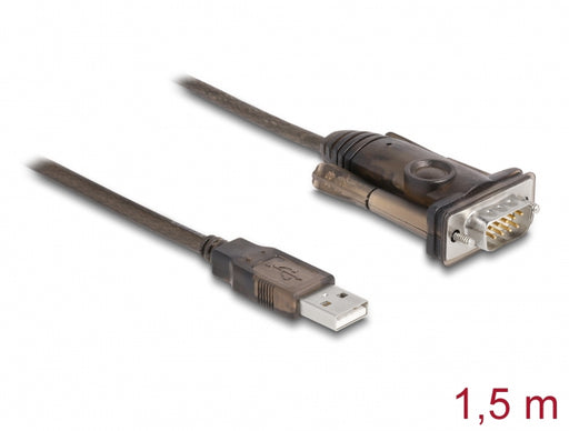 Delock 62646 Adapter Usb 2.0 Type-A To 1 X Serial Rs-232 D-Sub 9 Pin Male