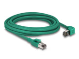 Delock 80124 Rj45 Network Cable Profinet Sf/Utp 90° Angled 3 M Green