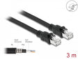 Delock 80115 Network Cable Rj45 Cat.6A F/Utp With Inner Metal Sheath 3 M