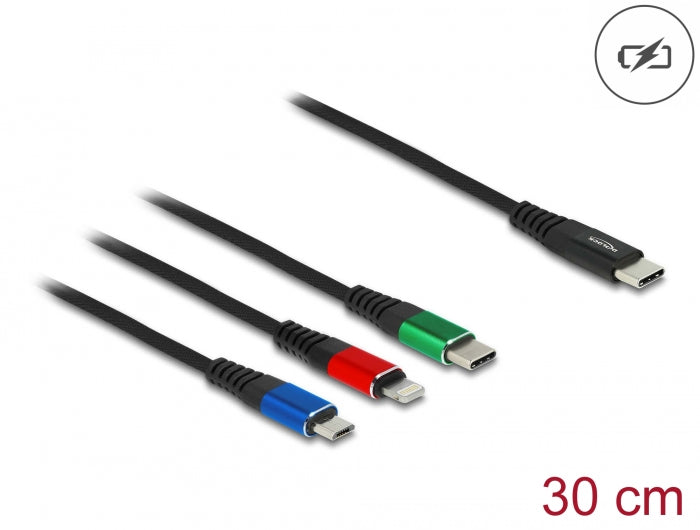 Delock 86820 Usb Charging Cable 3 In 1 Usb Type-C™