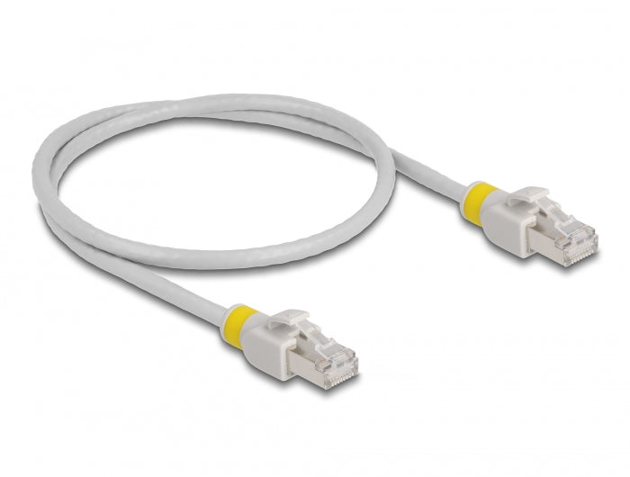 Delock 80117 Network Cable Rj45 Cat.6A S/Ftp With Colored Clips 0.5 M