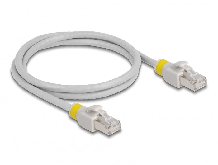 Delock 80118 Network Cable Rj45 Cat.6A S/Ftp With Colored Clips 1 M