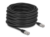 Delock 80132 Rj45 Network Cable Cat.6A S/Ftp Pe Outdoor 20 M Black