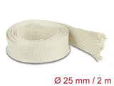 Delock 20895 Braided Sleeve Made Of Nomex Fibers 2 M X 25 Mm White