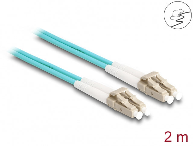 Delock 87908 Fiber Optical Cable With Metal Armouring Lc Duplex