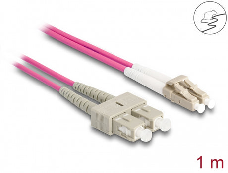 Delock 87916 Fiber Optical Cable With Metal Armouring Lc Duplex