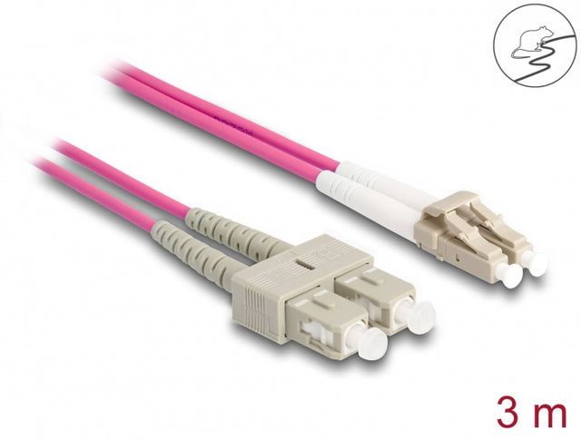 Delock 87918 Fiber Optical Cable With Metal Armouring Lc Duplex