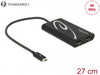 Delock 62708 Adapter Thunderbolt™ 3 Male > 2 X Displayport Female 4K 60 Hz