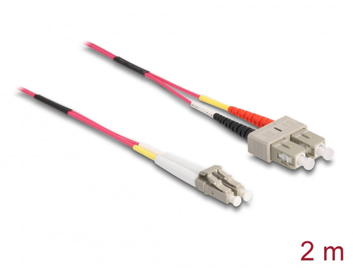 Delock 84681 Cable Optical Fibre Lc > Sc Multi-Mode Om4 2 M