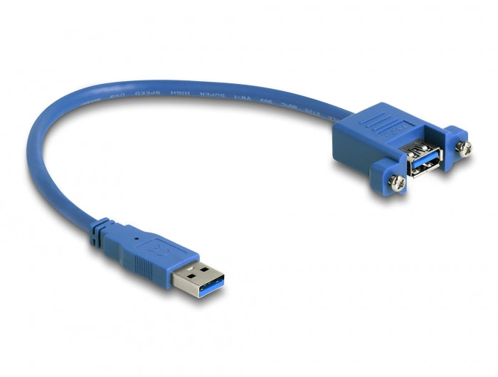 Delock 86994 Cable Usb 3.0 Type-A Male > Usb 3.0 Type-A Female Panel-Mount