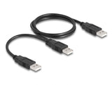 Delock 80000 Usb 2.0 Cable Type-A To 2 X Type-A 70 Cm