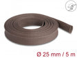 Delock 20906 Braided Sleeve Rodent Resistant Stretchable 5 M X 25 Mm Brown