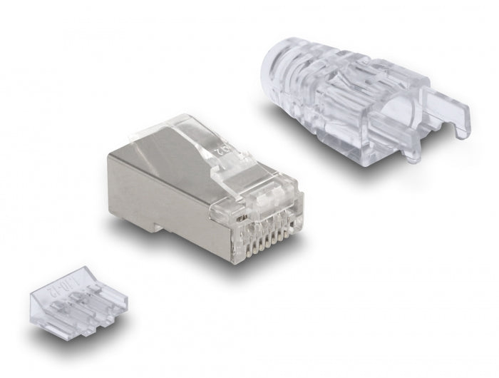 Delock 66904 Rj45 Modular Plug With Curved Latch