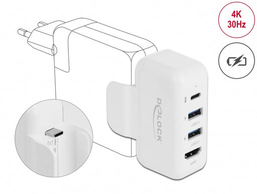 Delock 64080 Adapter For Apple Power Supply With Pd And Hdmi 4K