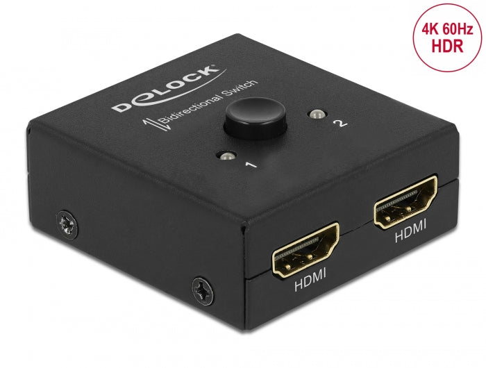 Delock 64072 Hdmi 2 - 1 Switch Bidirectional 4K 60 Hz Compact