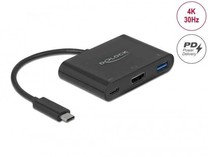 Delock 64091 Usb Type-C™ Adapter To Hdmi With Usb Type-A And Usb Type-C™ Pd