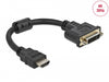 Delock 65206 Adapter Hdmi Male To Dvi 24+5 Female 4K 30 Hz 20 Cm