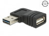 Delock 65522 Adapter Easy-Usb 2.0-A Male > Usb 2.0-A Female Angled Left / Right