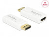 Delock 65580 Adapter Displayport 1.2 Male > Hdmi Female 4K Active White