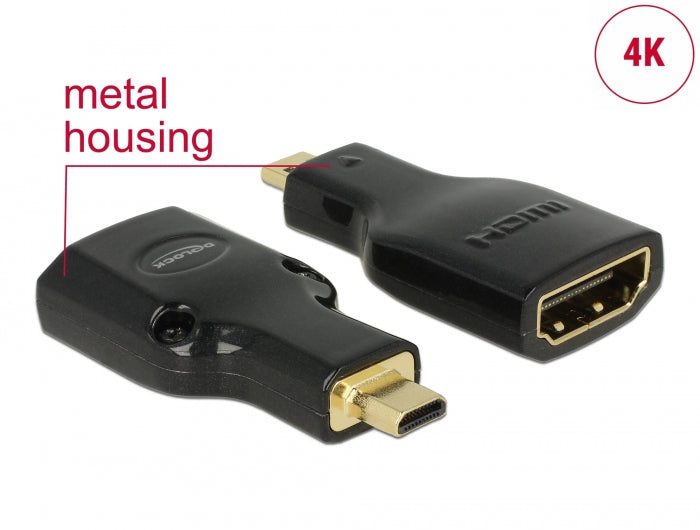 Delock 65664 Adapter High Speed Hdmi With Ethernet – Hdmi Micro-D Male