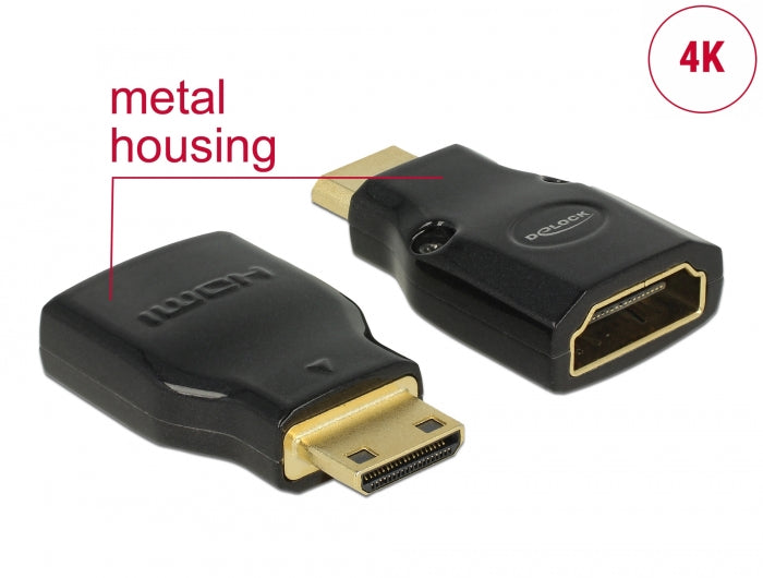 Delock 65665 Adapter High Speed Hdmi With Ethernet – Hdmi Mini-C Male