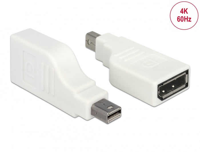 Delock 65867 Adapter Mini Displayport 1.2 Male > Displayport Female 90° Turned