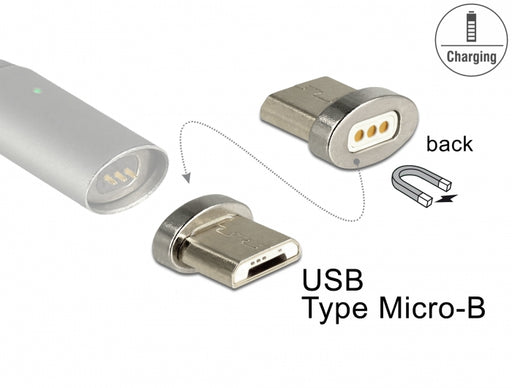 Delock 65929 Magnetic Adapter Usb Type Micro-B Male