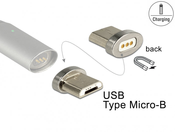 Delock 65929 Magnetic Adapter Usb Type Micro-B Male