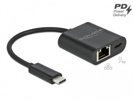 Delock 66644 Usb Type-C Adapter To Gigabit Lan 10/100/1000 Mbps