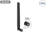 Delock 12634 5G Lte Antenna Sma Plug -3.3 - 1.3 Dbi With Tilt Joint Black