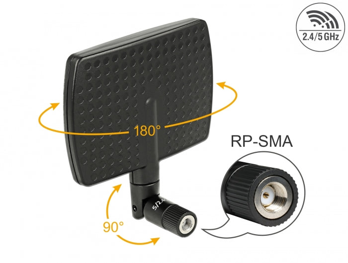 Delock 88447 Wlan 802.11 Ac/A/B/G/N Antenna Rp-Sma Plug 5 - 7 Dbi Directional