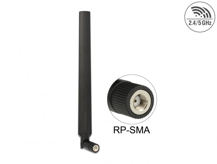 Delock 88899 Wlan 802.11 Ac/A/H/B/G/N Antenna Rp-Sma Plug 5 - 7 Dbi