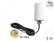 Delock 89449 Wlan Antenna Rp-Sma 802.11 Ac/A/H/B/G/N 0 Dbi 3 M