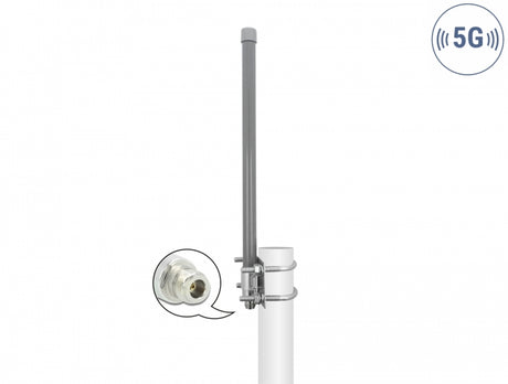 Delock 90417 5G 3.3 - 3.8 Ghz Antenna N Jack 8 Dbi 50 Cm Omnidirectional