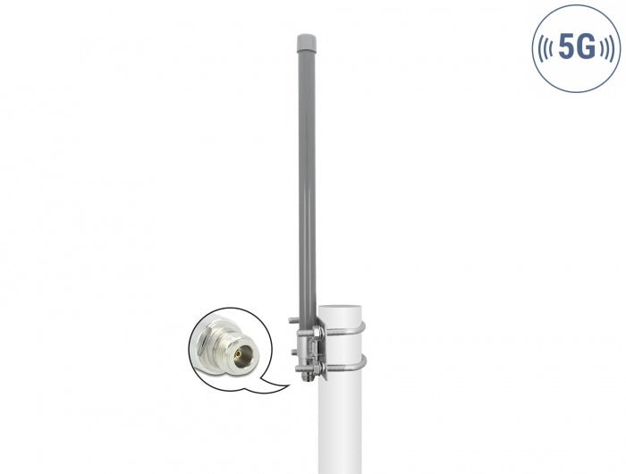 Delock 90417 5G 3.3 - 3.8 Ghz Antenna N Jack 8 Dbi 50 Cm Omnidirectional