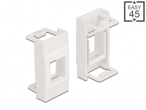 Delock 81353 Easy 45 Module Keystone Holder 22.5 X 45 Mm, White