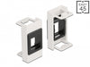 Delock 81354 Easy 45 Module Keystone Holder 22.5 X 45 Mm, White / Black