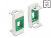 Delock 81356 Easy 45 Module Keystone Holder 22.5 X 45 Mm, White / Green