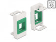 Delock 81356 Easy 45 Module Keystone Holder 22.5 X 45 Mm, White / Green