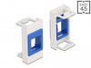 Delock 81357 Easy 45 Module Keystone Holder 22.5 X 45 Mm, White / Blue