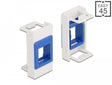 Delock 81357 Easy 45 Module Keystone Holder 22.5 X 45 Mm, White / Blue