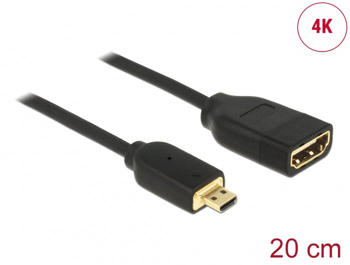 Delock 65687 Cable High Speed Hdmi With Ethernet – Hdmi Micro-D Male