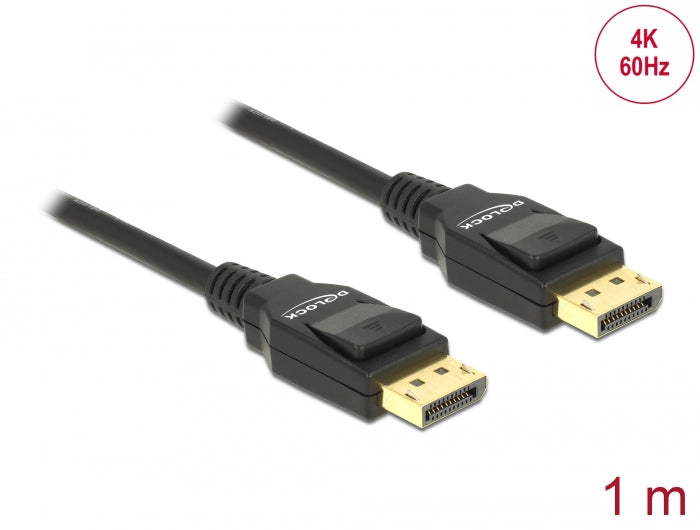 Delock 82423 Cable Displayport 1.2 Male > Displayport Male 4K 1 M