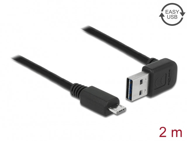 Delock 83536 Cable Easy-Usb 2.0 Type-A Male Angled Up / Down