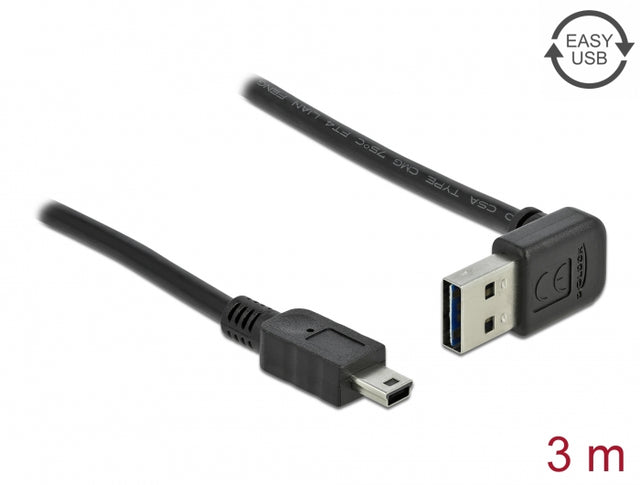 Delock 83545 Cable Easy-Usb 2.0 Type-A Male Angled Up / Down