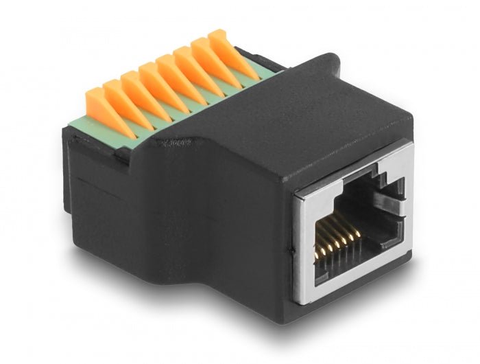 Delock 66948 Rj45 Female To Terminal Block With Push Button Adapter