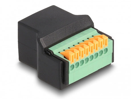 Delock 66948 Rj45 Female To Terminal Block With Push Button Adapter